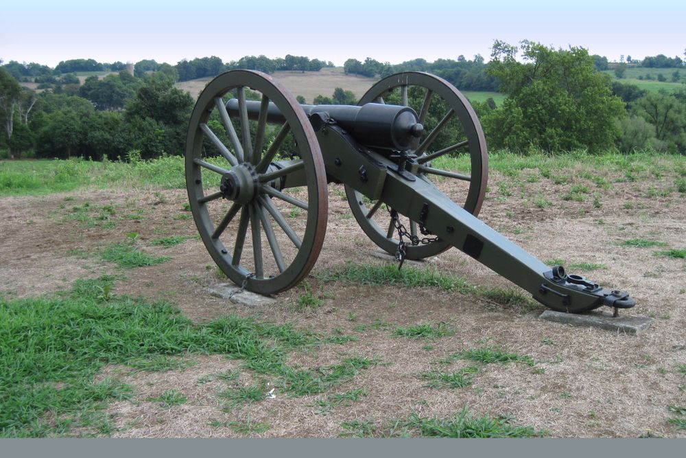 A canon on the grounds of Perryville Battlefield State Historic Site