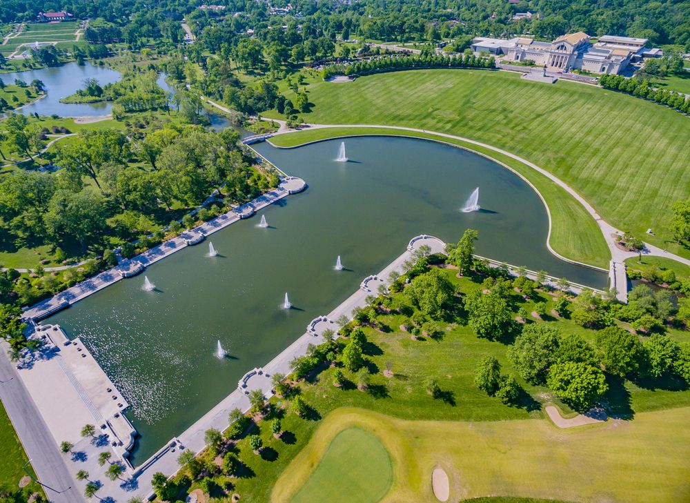 Aerial view of Forest Park