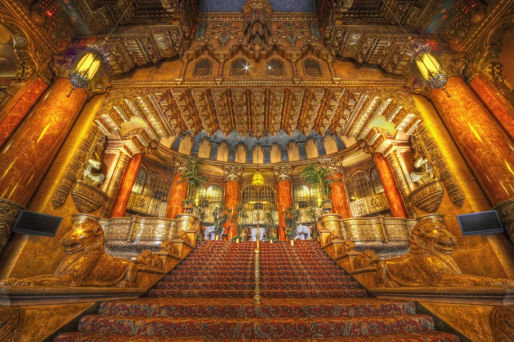 Grand staircase in The Fabulous Fox Theatre