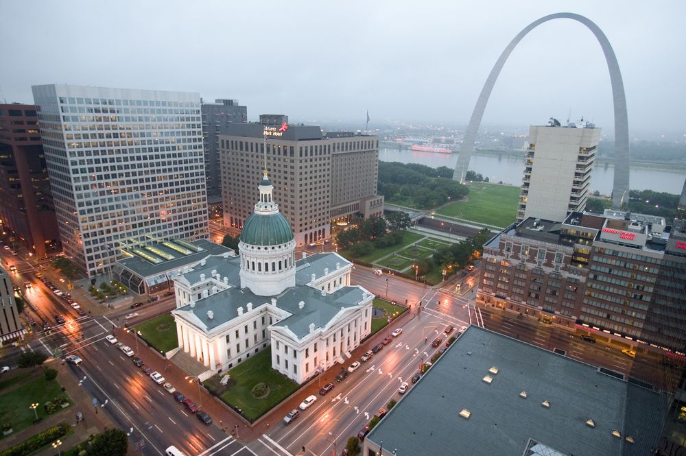 Aerial view of the Old Courthouse