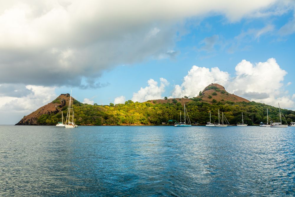 View of Pigeon Island from the water