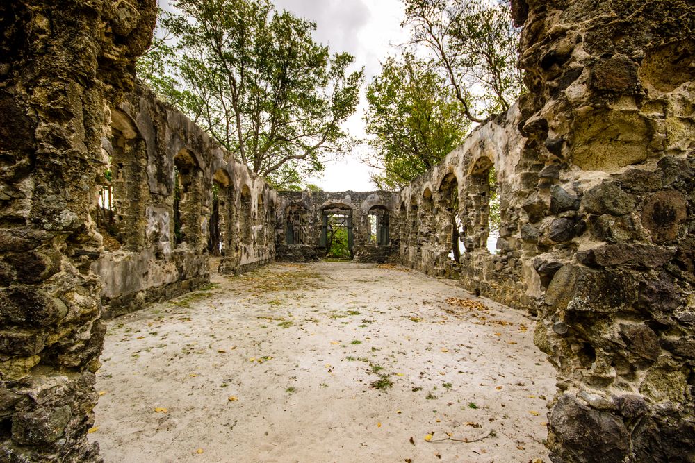 Ruins at Pigeon Island
