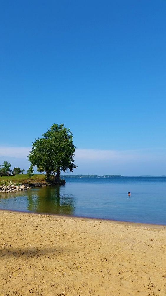 Beach at Cedar Island State Park