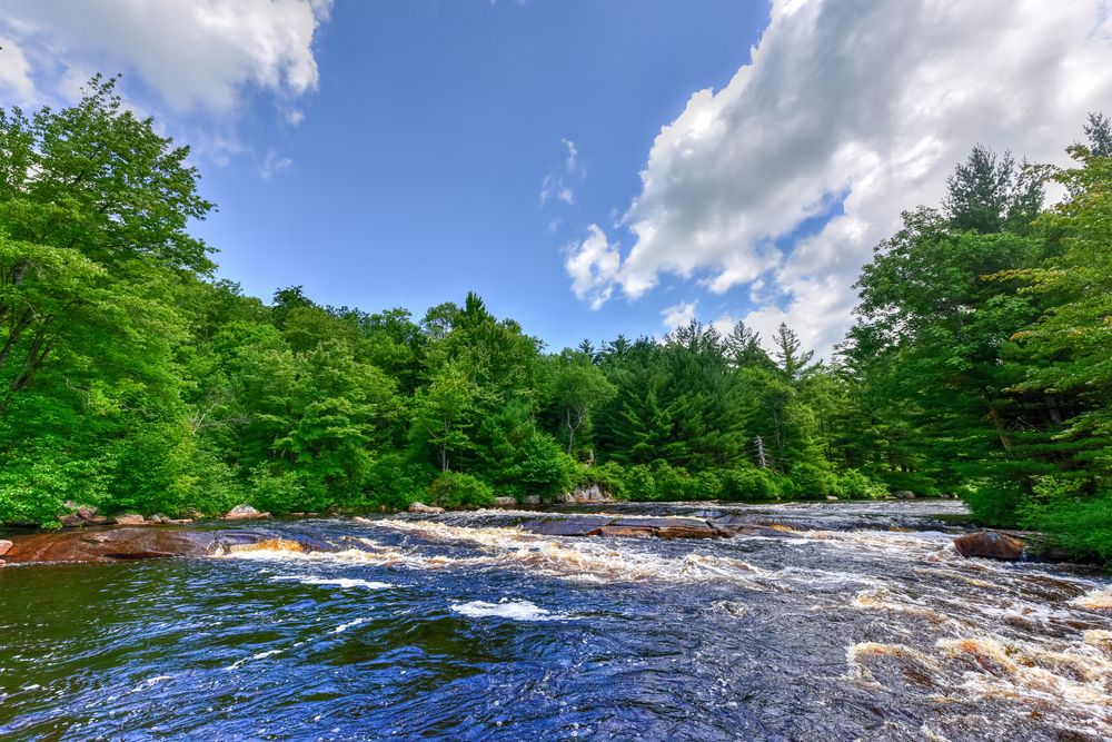 Rushing waters of Cranberry Lake
