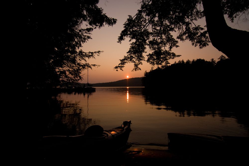Sunset over Cranberry Lake