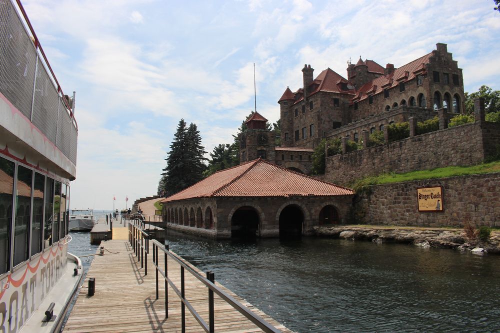Facade of Singer Castle on Dark Island