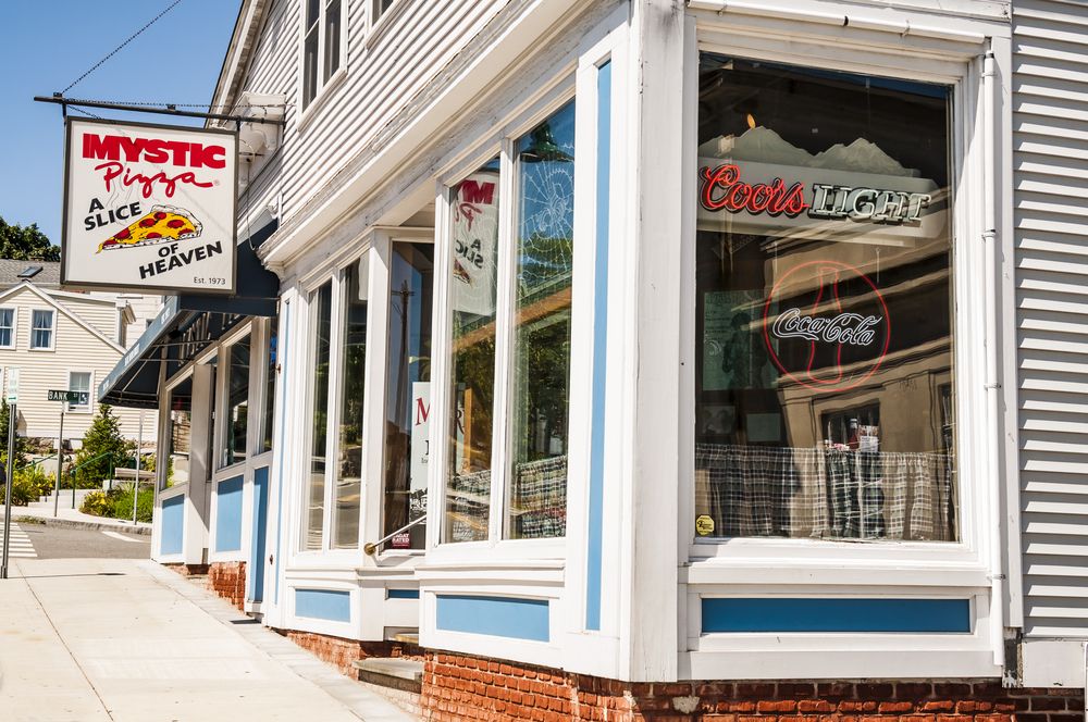 Exterior of Mystic Pizza