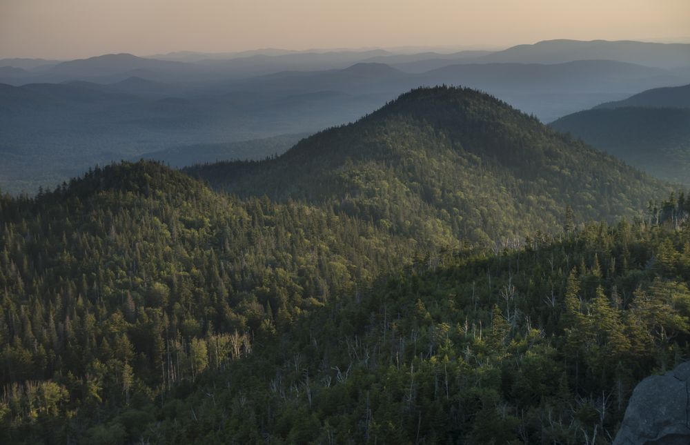 Sunset over Ampersand Mountain