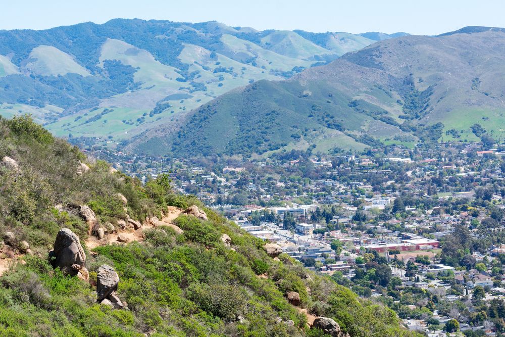 Hiking trail at Bishop Peak Natural Area