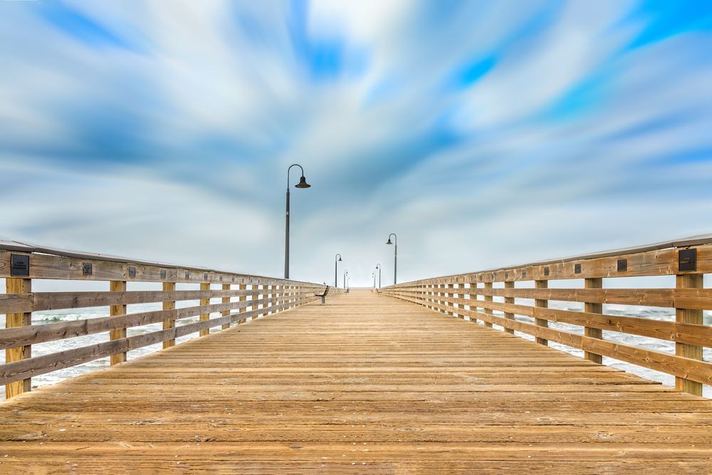 Walkway of Cayucos Pier