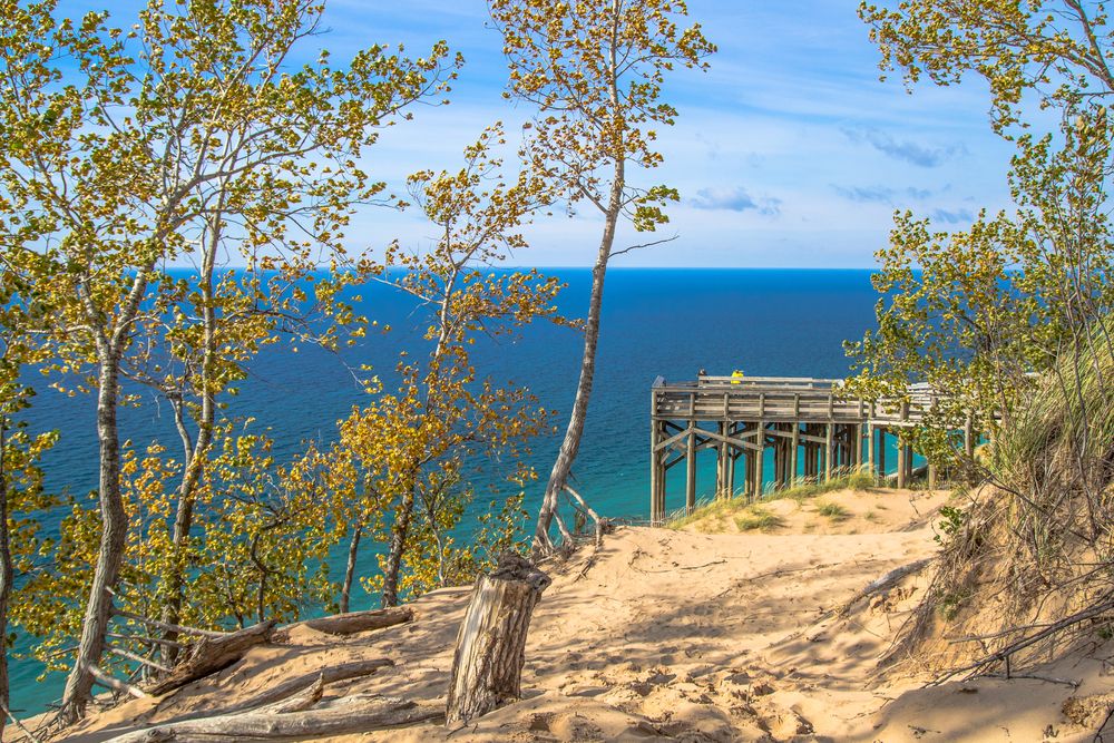 View of Sleeping Bear Dunes National Lakeshore
