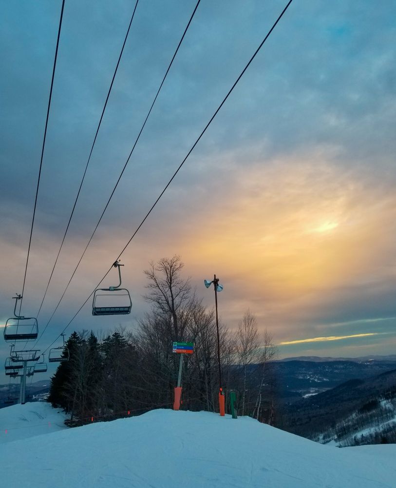 Ski lifts at Sunday River Resort