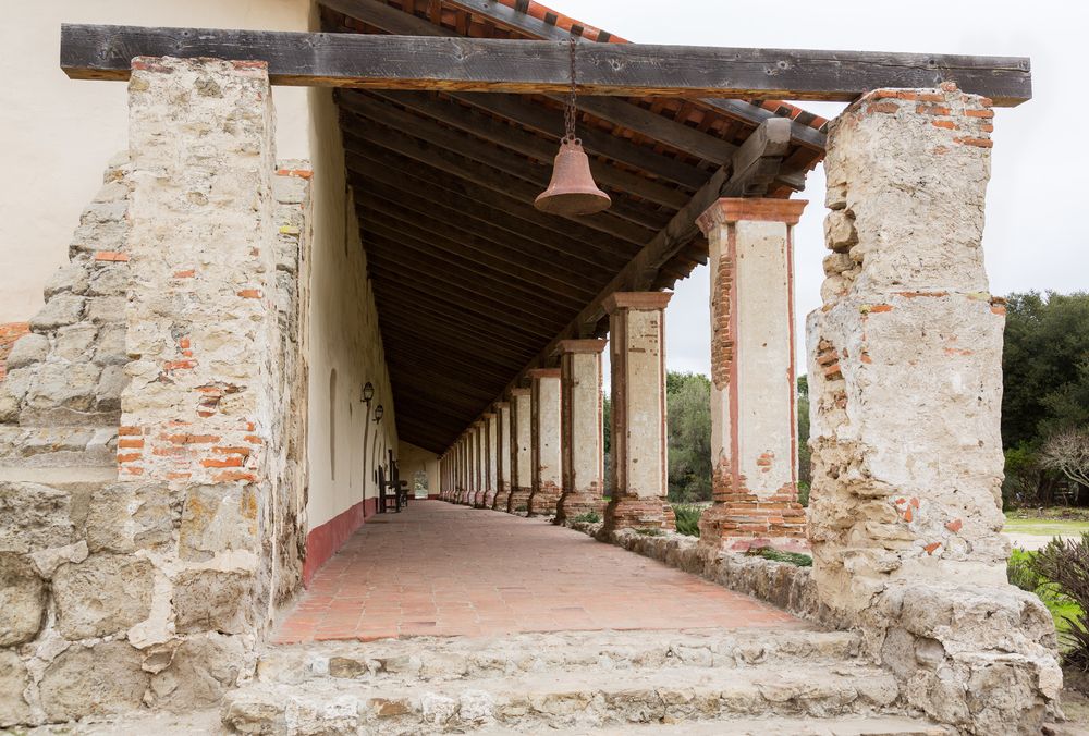 A hallway at Mission La Purisima Historical Park