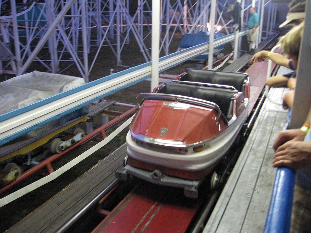 Rollercoaster car at Funtown Splashtown USA