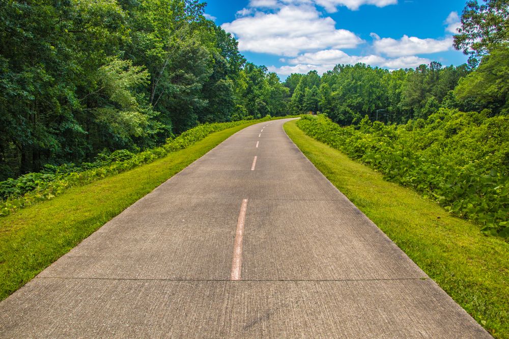 Paved road of Silver Comet Trail
