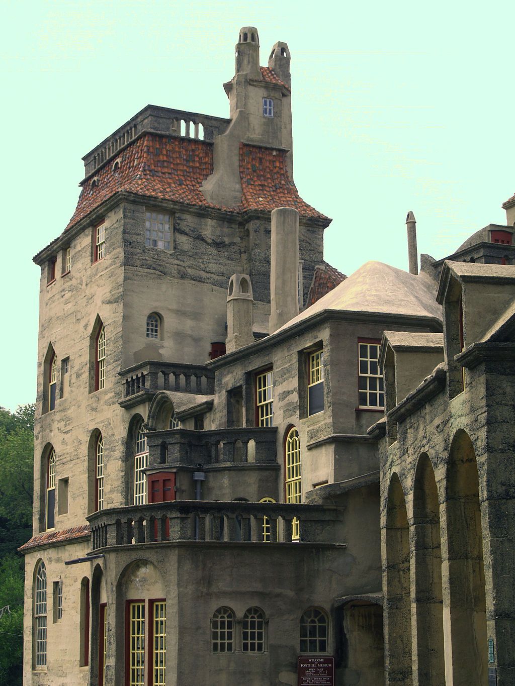 Exterior of the Fonthill Castle