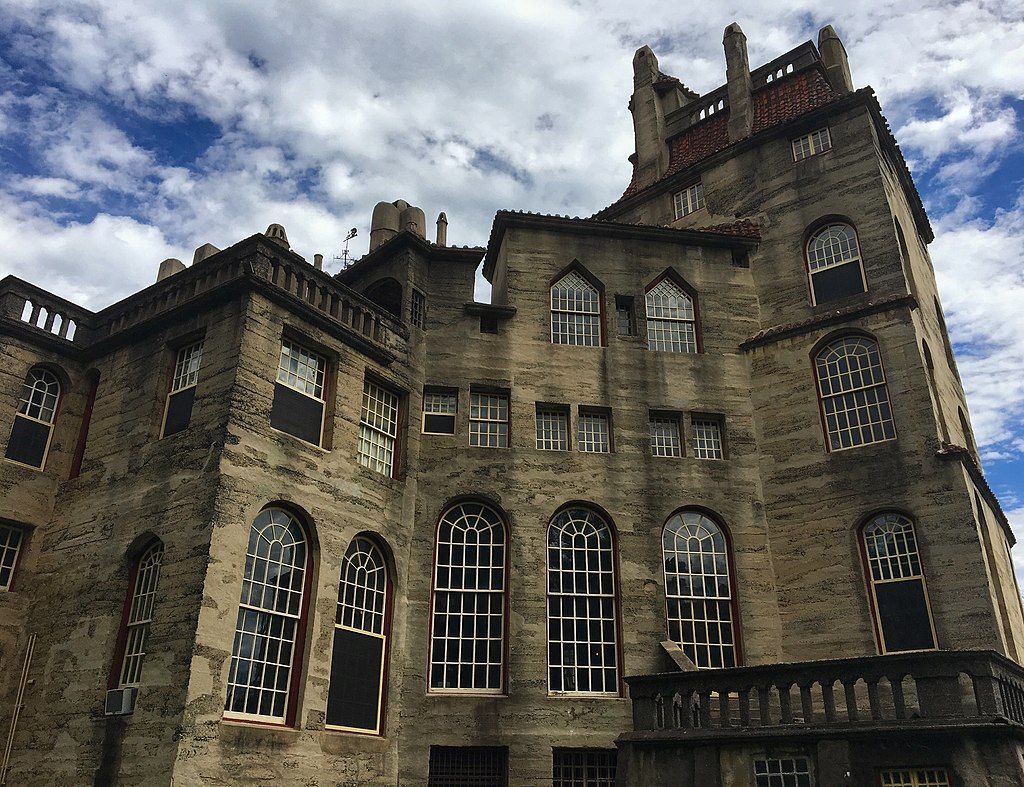 Glass windows of Fonthill Castle
