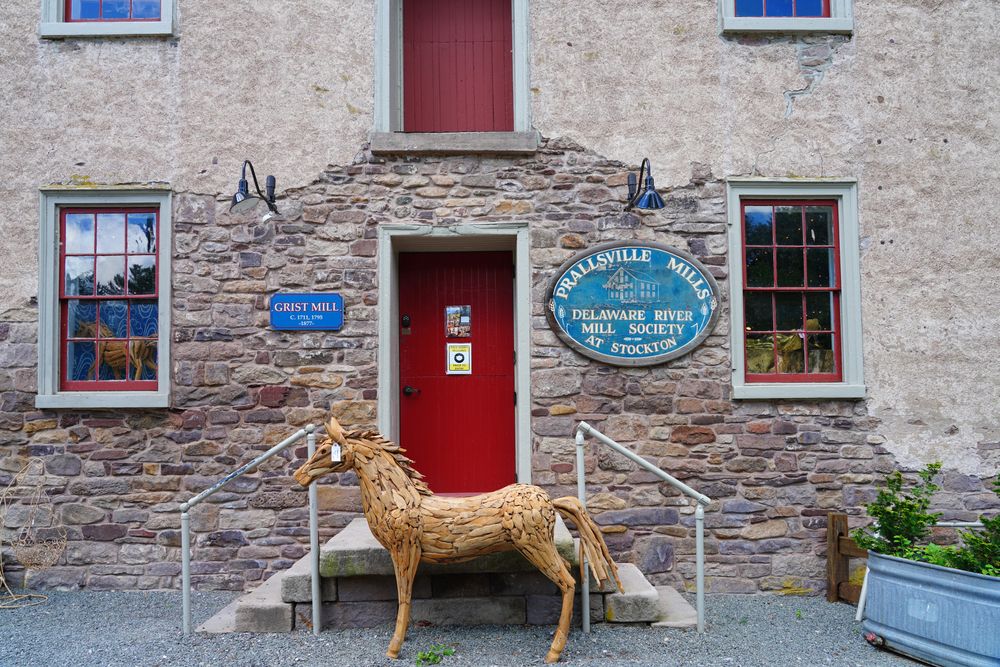 Entrance to one of Prallsville Mills building