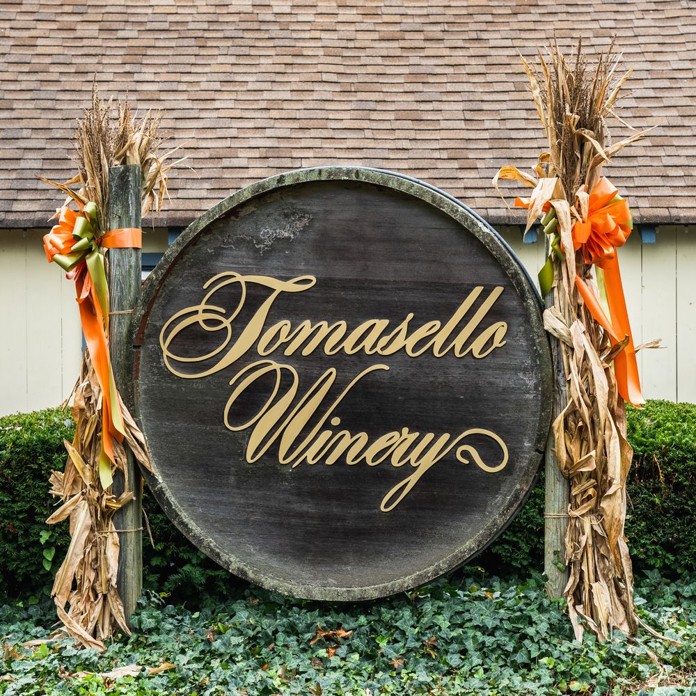 Signage of Tomasello Winery Tasting Room