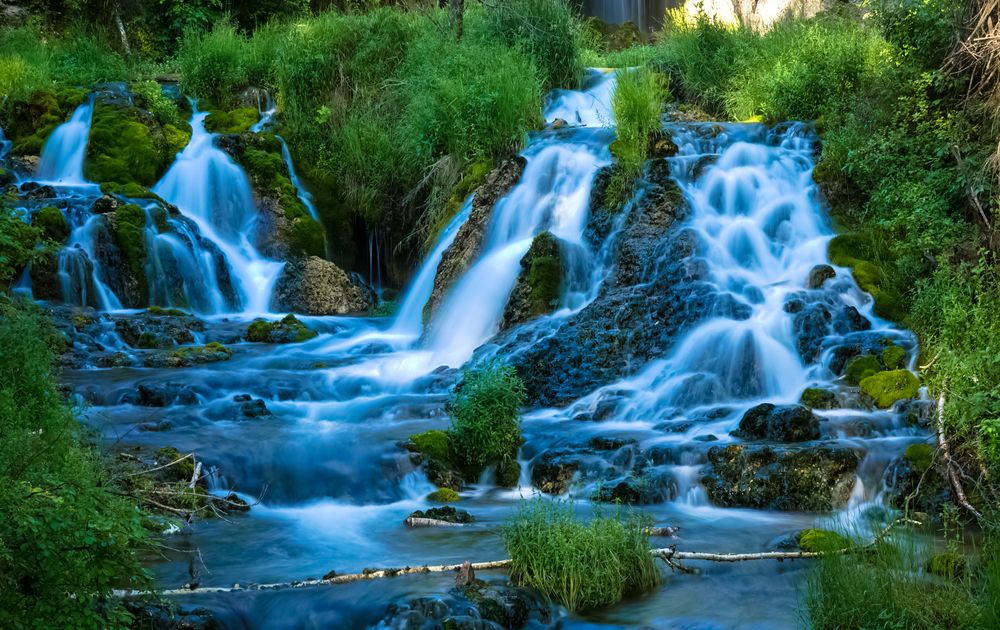 Gorgeous falls in Spearfish Canyon