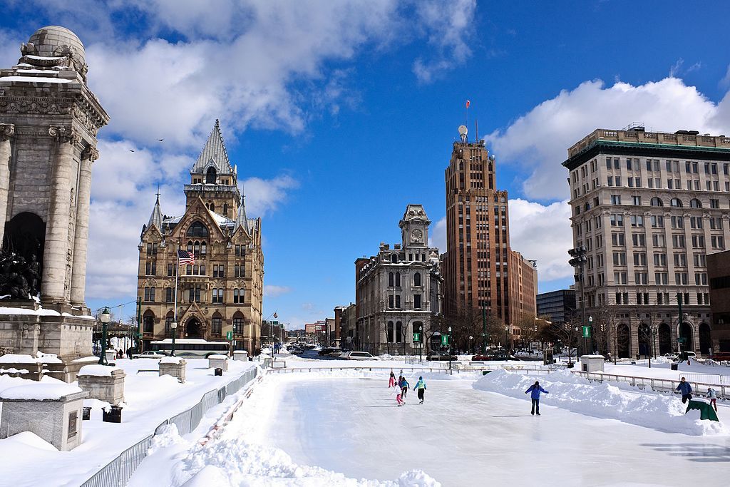 Ice rink at Clinton Square