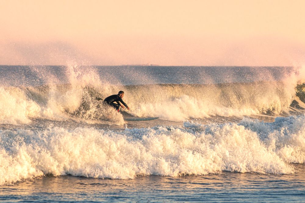 Surfing at Jones Beach State Park