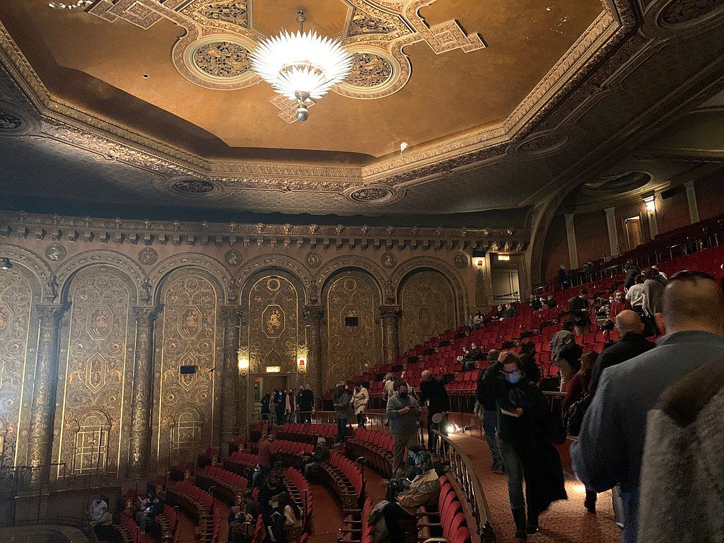 People inside Landmark Theatre