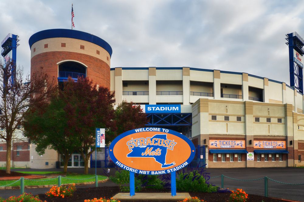 Exterior of NBT Bank Stadium