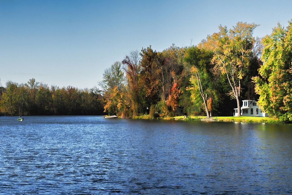 The waters of Onondaga Lake
