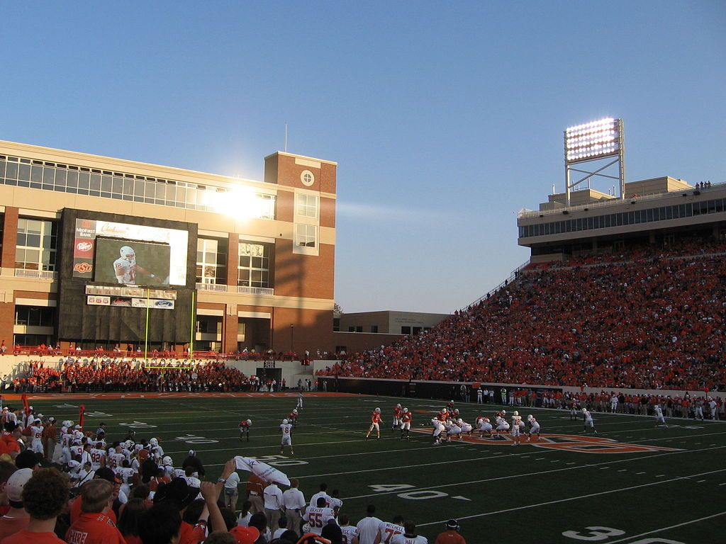 A game in Boone Pickens Stadium