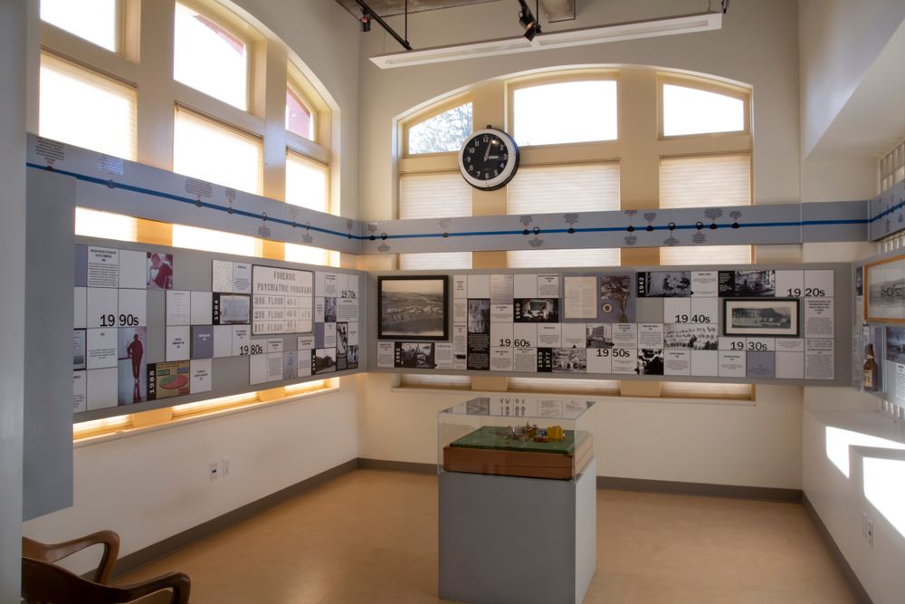 Interior of the Oregon State Hospital Museum of Mental Health