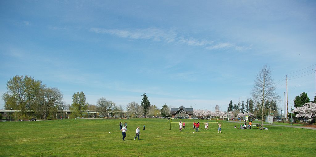 The grounds of Riverfront Park