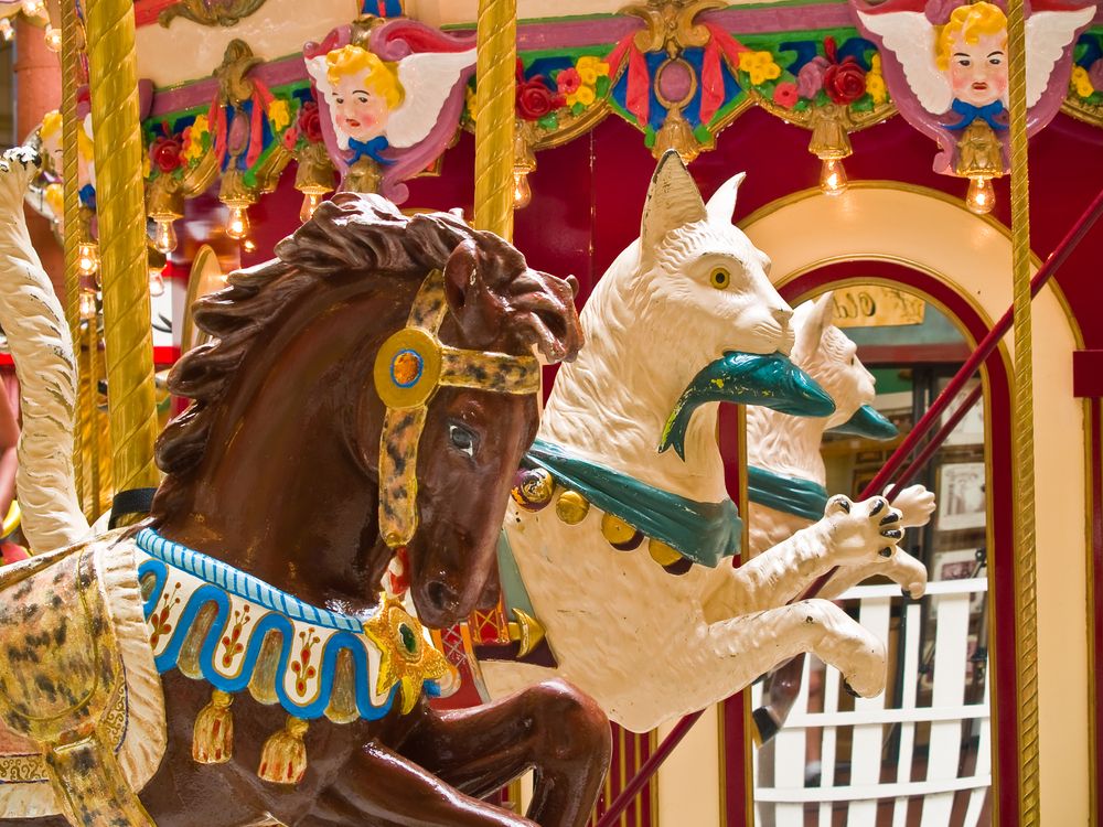 Indoor carousel in Seaside Carousel Mall