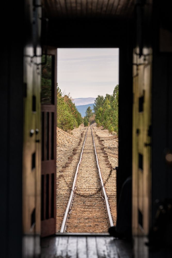 The tracks of Sumpter Valley Railroad