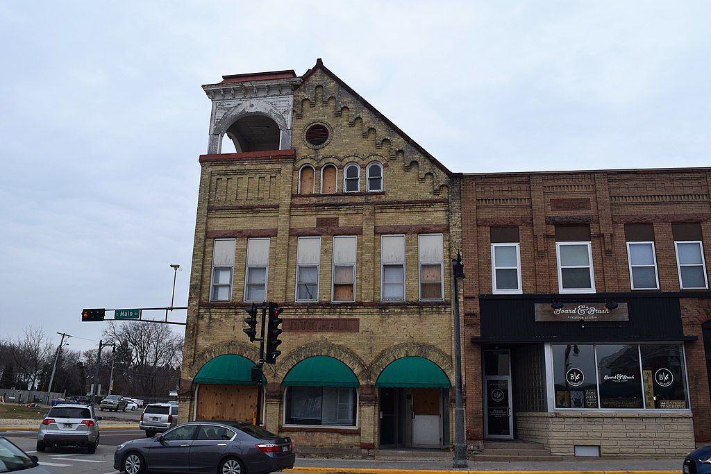 Exterior of Board and Brush Creative Studio beside the old city hall