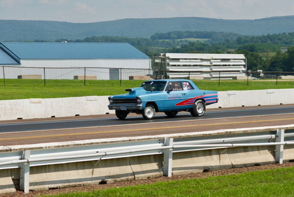 A car along Numidia Dragway