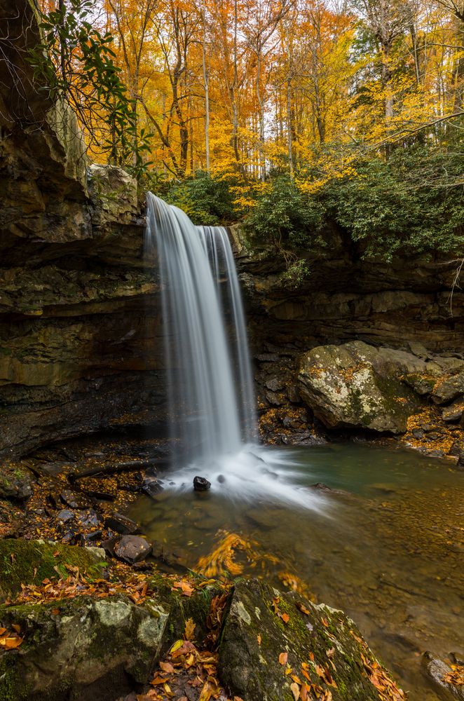 The waters of Cucumber Falls