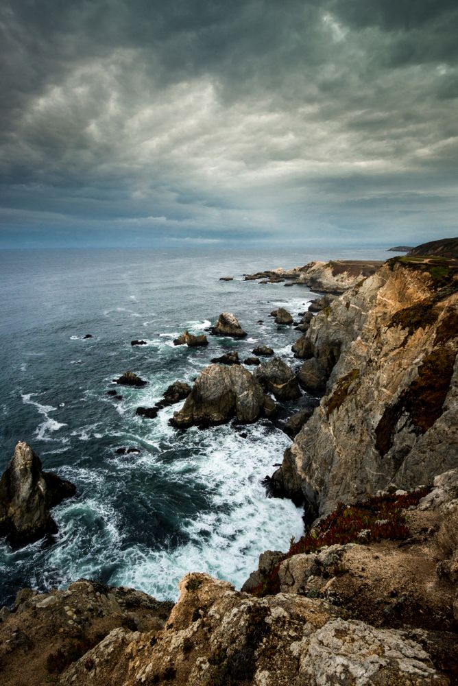 View from a cliff at Bodega Head