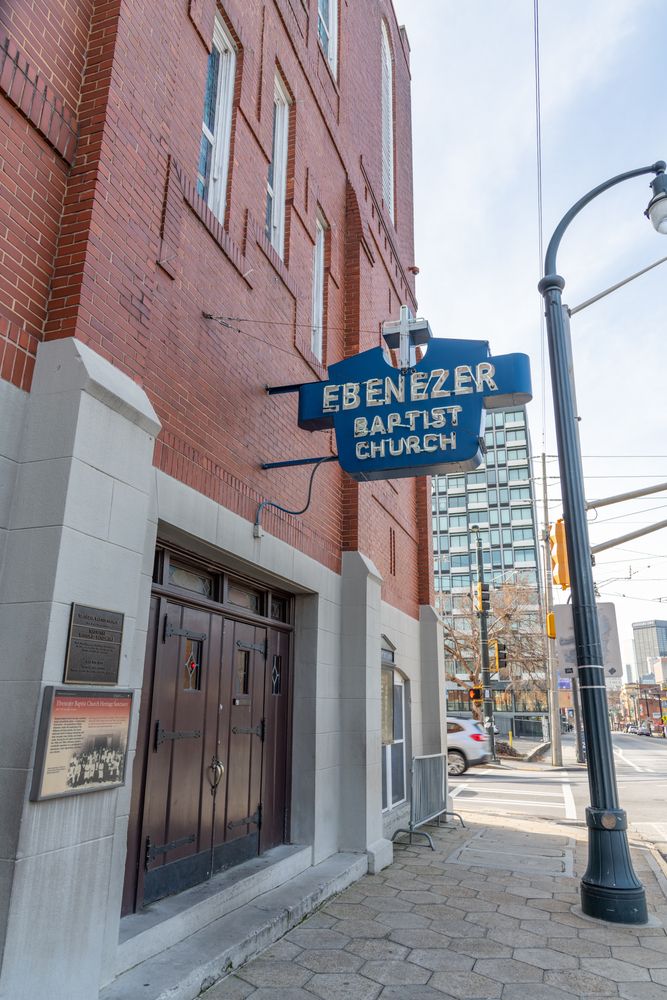 Entrance to the Ebenezer Baptist Church