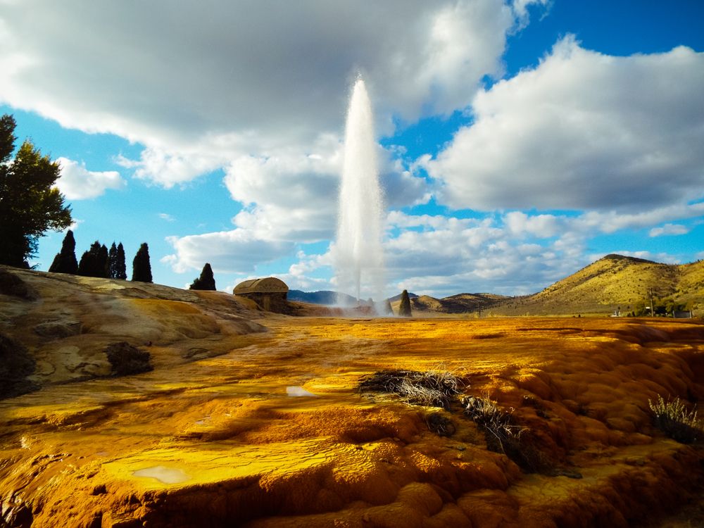 The shooting waters of Geyser Park