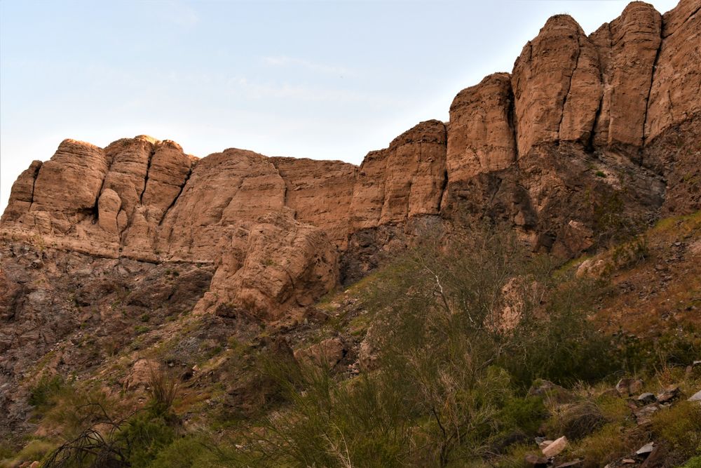 Cliffs at the Painted Canyon