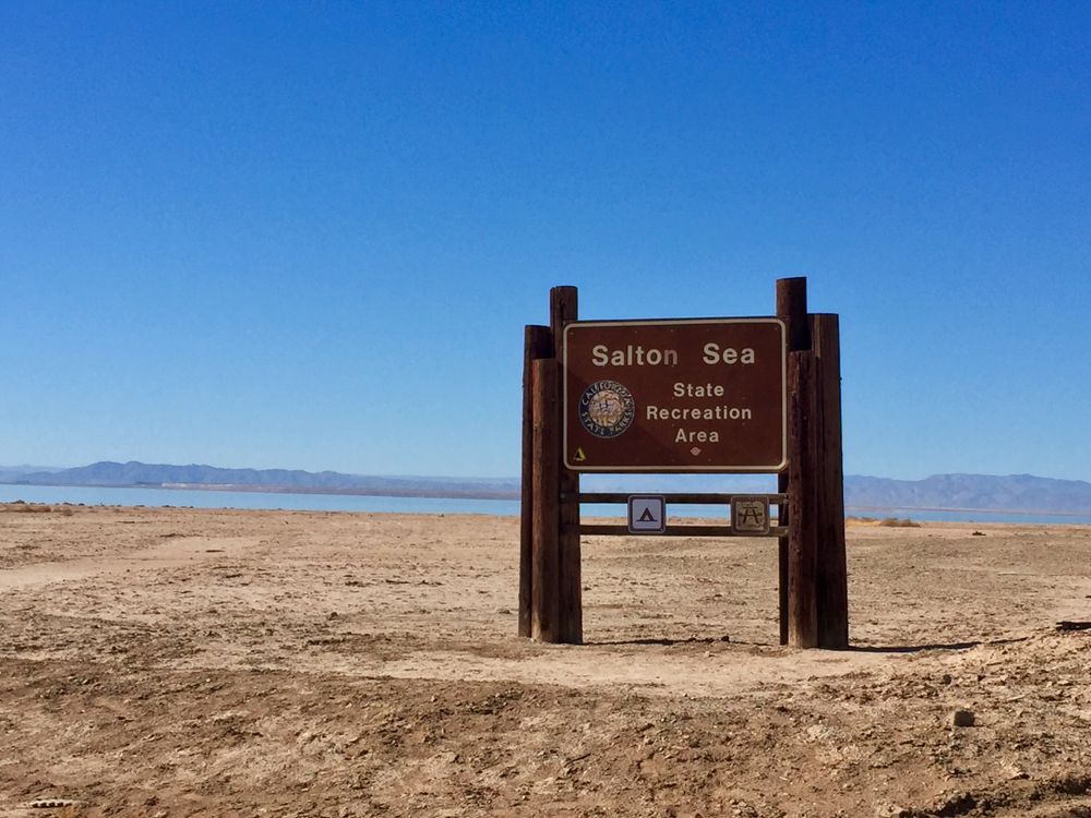 Signage of Salton Sea State Recreation Area