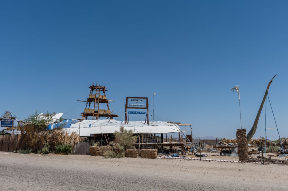 A building at Slab City