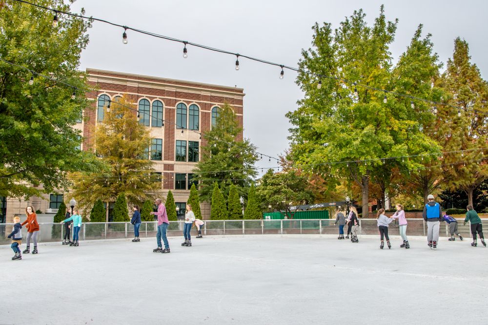 Skating rink at Downtown Spartanburg