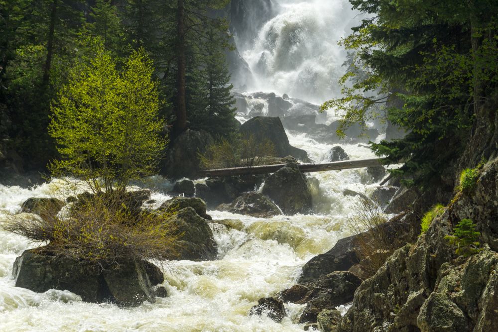 The base of Fish Creek Falls