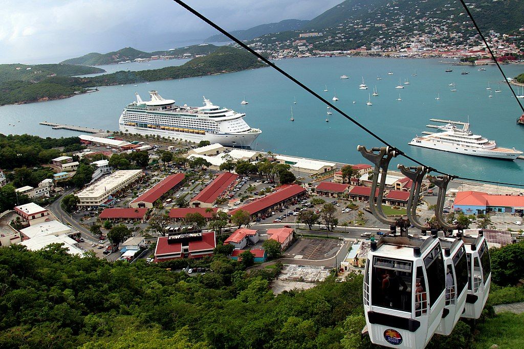 Scenic view of Skyride to Paradise Point