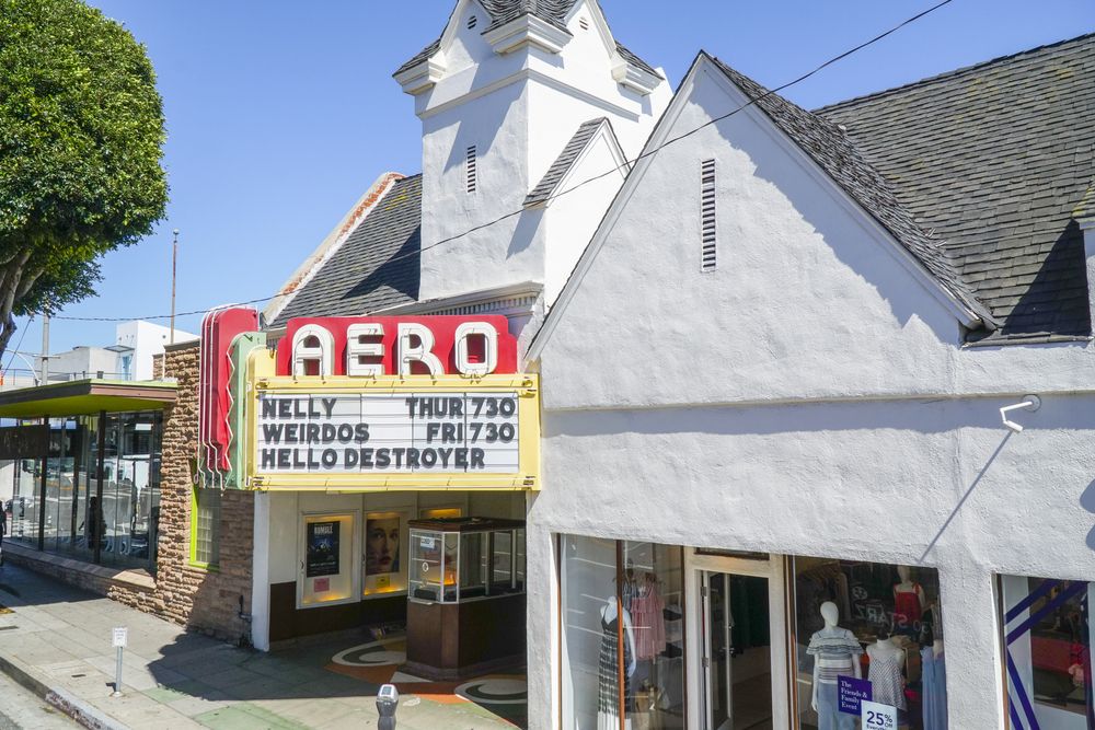 Exterior of Aero Theatre