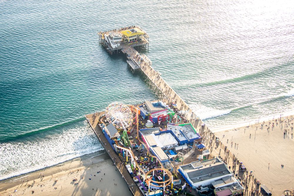 Aerial view of Pacific Park