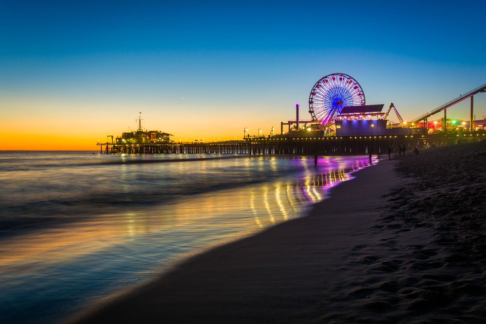 Night lights of Pacific Park