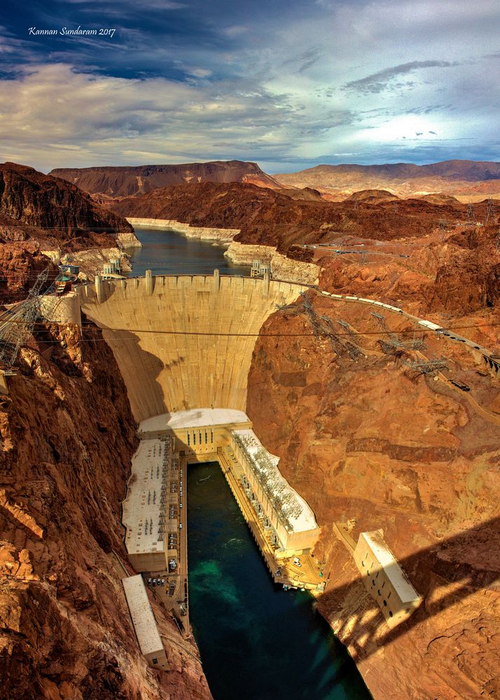 Aerial View of Hoover Dam